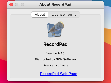 RecordPad 9.10 macOS