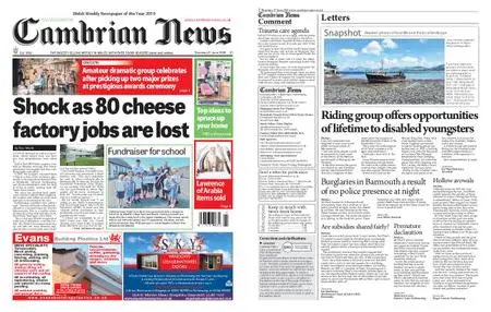 Cambrian News Arfon & Dwyfor – 28 June 2019