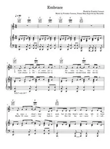 Embrace - Frankie Cocozza (Piano-Vocal-Guitar (Piano Accompaniment))