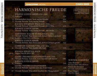 Austral Harmony - Harmonische Freude: Works for Baroque Oboe, Trumpet and Chamber Organ (2015)