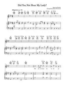Did You Not Hear My Lady - Aled Jones (Piano-Vocal-Guitar (Piano Accompaniment))