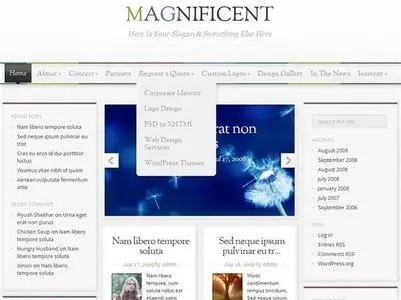 Magnificent - October 2010 ElegantThemes Theme