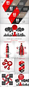Vector - Social media infographics idea