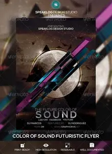 GraphicRiver Futuristic Sound Flyer Design