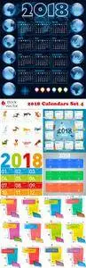 Vectors - 2018 Calendars Set 4