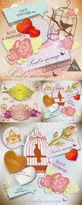 Romantic paper cards