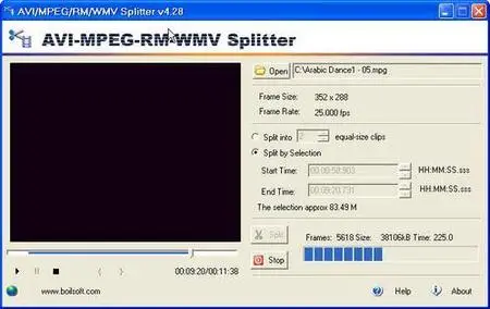 AVI MPEG RM WMV Splitter ver. 4.28