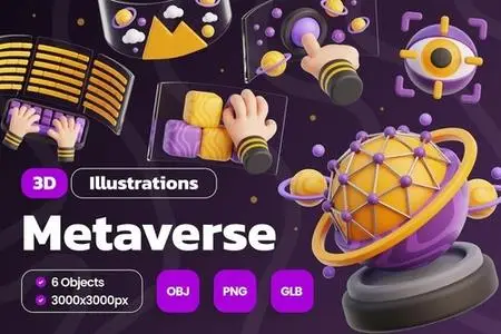 Metaverse 3D Illustrations