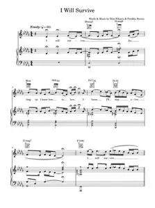 I Will Survive - Leah McFall (Piano-Vocal-Guitar (Piano Accompaniment))