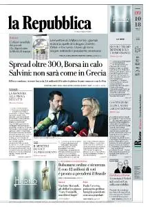 la Repubblica - 9 Ottobre 2018