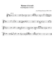 Jean-Philippe Rameau - Hymne a la nuit