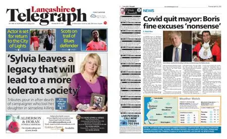 Lancashire Telegraph (Blackburn, Darwen, Hyndburn, Ribble Valley) – April 14, 2022