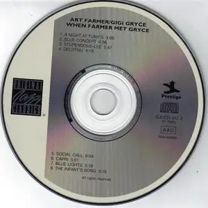Art Farmer & Gigi Gryce - When Farmer Met Gryce (1955) {Prestige OJCCD-072-2 rel 1994}