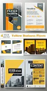 Vectors - Yellow Business Flyers