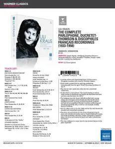 Lili Kraus - The Complete Parlophone, Ducretet-Thomson and Discophiles Français Recordings 1933-1958 (31 CDs, 2014)