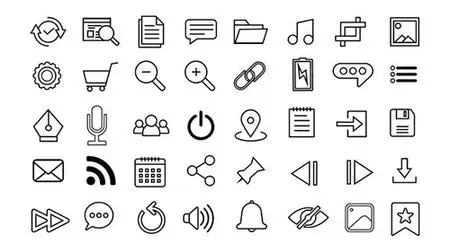 User Interface Line Icons 33993369