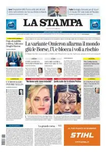 La Stampa Savona - 27 Novembre 2021