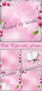 Stock Photo - Pink Backgrounds with Frames