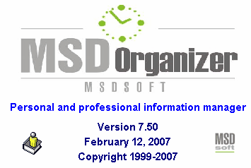 MSDSOFT MSD Organizer Multiuser ver.7.50
