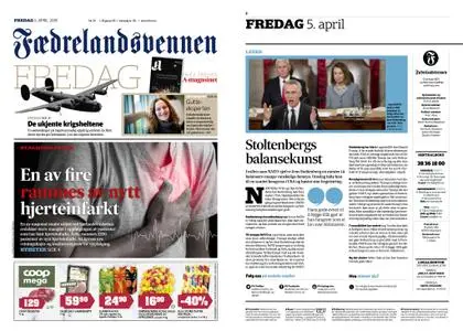Fædrelandsvennen – 05. april 2019