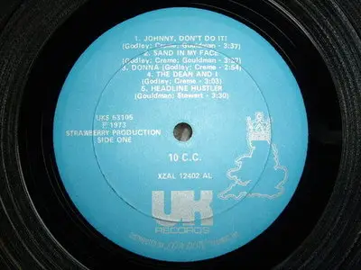10cc - 10cc (US 1st press) 24bit/192KHz Vinyl Rip