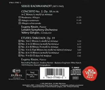 Evgeny Kissin, Valery Gergiev, London Symphony Orchestra - Rachmaninov: Piano Concerto No. 2; Études-Tableaux, Op. 39 (1993)