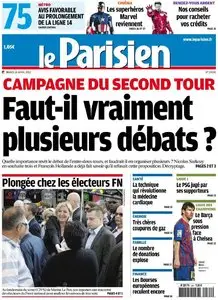 Le Parisien + Cahier Paris du Mardi 24 Avril 2012