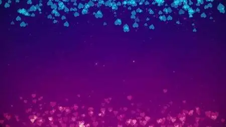 Colorful Hearts Background Loop 1360498