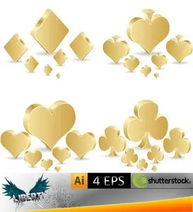Golden poker element
