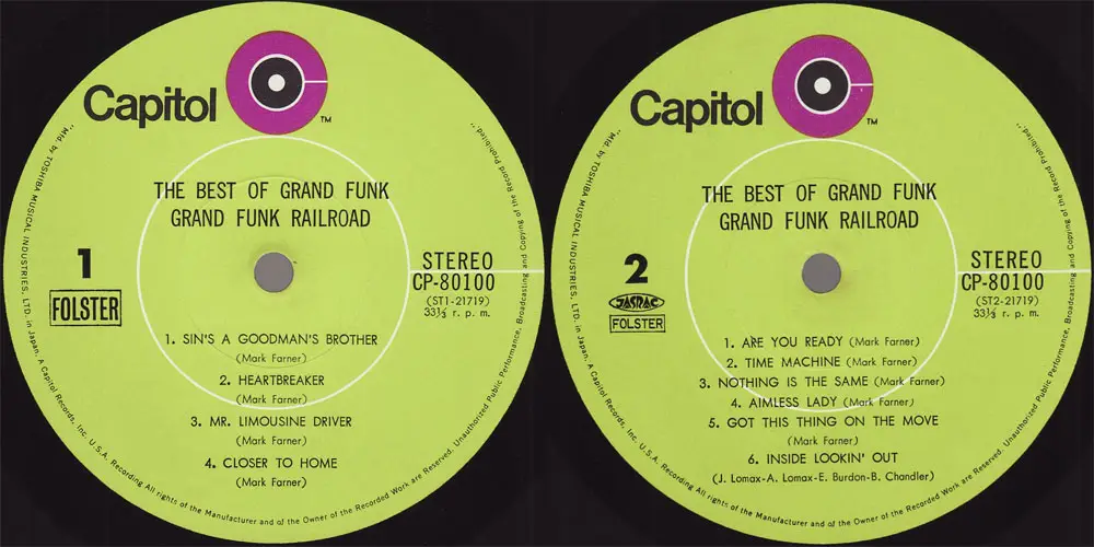 Grand funk слушать. Виниловые пластинки. Grand Funk Railroad closer to Home.