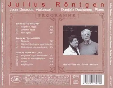 Jean Decroos, Danièle Dechenne - Julius Rontgen: Cello Sonatas (2006)