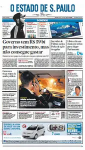 Jornal O Estado de São Paulo - 8 de julho de 2012 - Domingo
