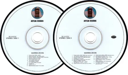Warren Zevon - Warren Zevon (1976) 2CDs, Expanded Remastered, Collector's Edition 2008