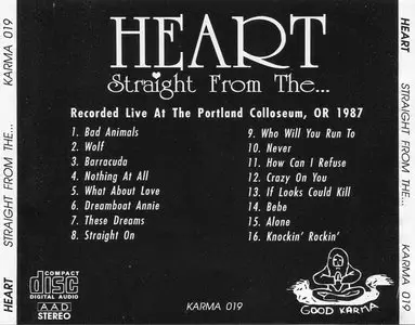 Heart - Straight From The... (199x) {Good Karma} **[RE-UP]**