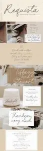 Requista Handwritten Script Font