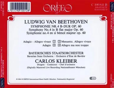 Carlos Kleiber, Bayerisches Staatsorchester - Ludwig van Beethoven: Symphonie Nr. 4 (1984)
