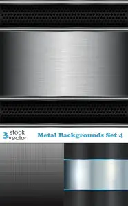 Vectors - Metal Backgrounds Set 4