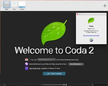 Coda 2.5.7 Mac OS X