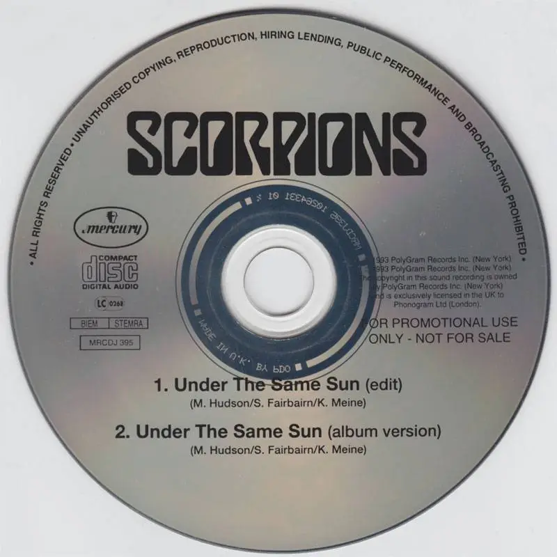 Scorpions under the same Sun. Under the same Sun.