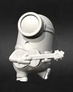 Scanned Guitar Playing Minion