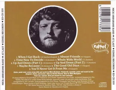 Mick Abrahams Band - At Last (1972)