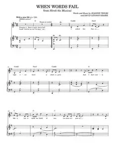 When Words Fail - David Lindsay-Abaire, Jeanine Tesori & David Lindsay-Abaire (Piano Vocal)