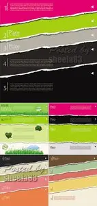 Torn Paper Backgrounds Vector