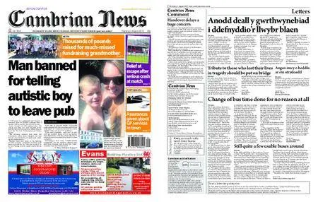 Cambrian News Arfon & Dwyfor – 03 August 2018