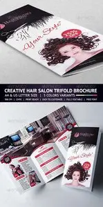 GraphicRiver Hair Salon Trifold Brochure