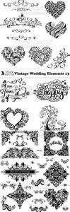 Vectors - Vintage Wedding Elements 13