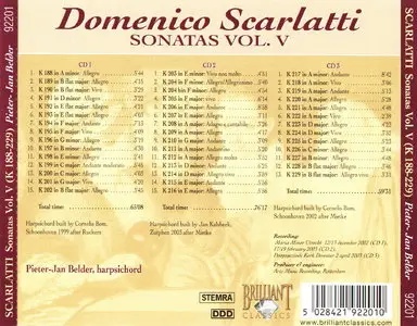 Domenico Scarlatti - Complete Sonatas - Pieter-Jan Belder  [Vol.5]