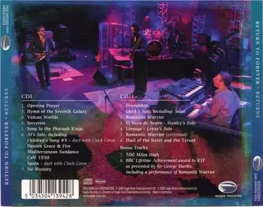 Return To Forever - Returns (2008) [2CDs] {Eagle}