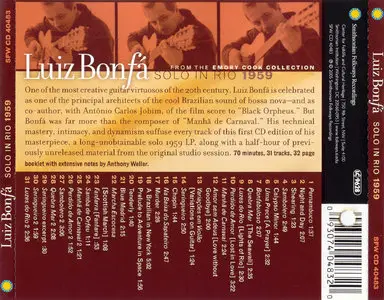 Luiz Bonfa - Solo in Rio 1959 (2005)