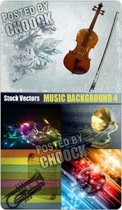 Music background 4 - Stock Vector